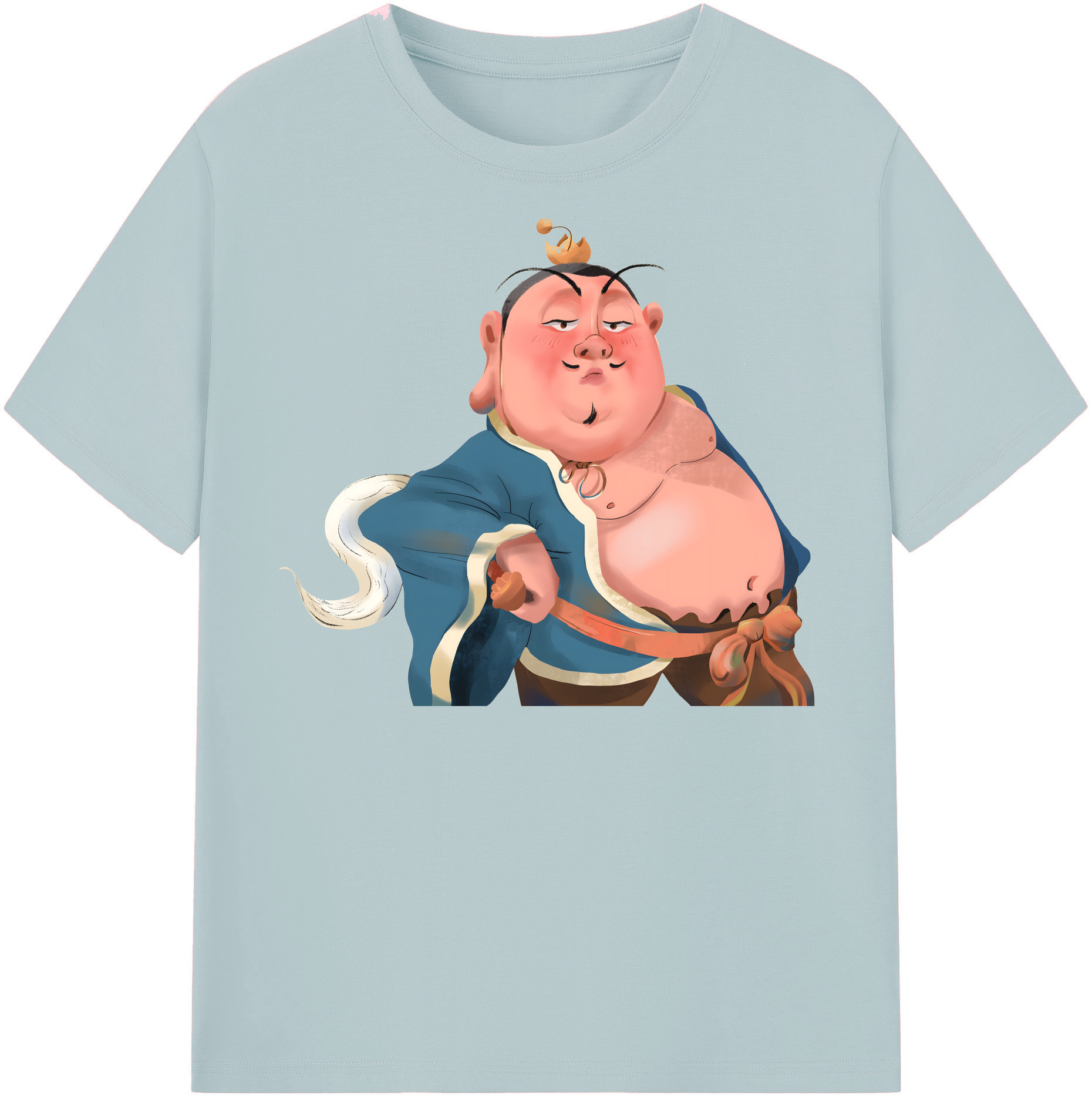 （画像用） Ne Zha 2 ナタ 魔童の大暴れ 綿100％半袖Tシャツ（フロントプリント）